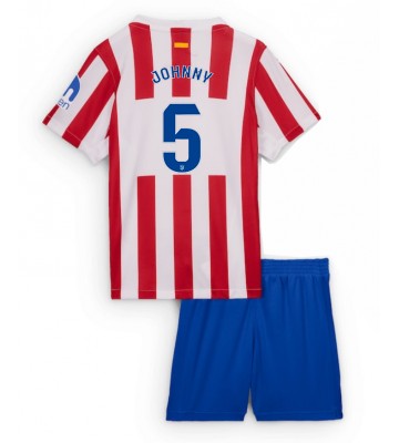 Atletico Madrid Johnny Cardoso #5 Hjemmebanetrøje Børn 2025-26 Kortærmet (+ Korte bukser)